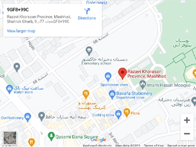 آدرس ما در نقشه گوگل